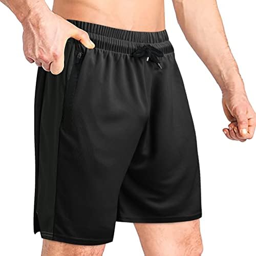 Миашуи метеж ганг шорцеви фитнес спортска облека за крпа во боја летна машка мрежа за дишење што одговара на машката патека за мажи