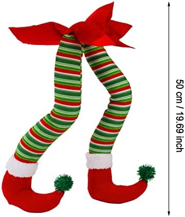 Тодозо Нозе За Божиќни Украси Полнети Нозе Заглавени Во Новогодишна Елка Божиќен Украс За Декорација На Автомобилска Забава Екстра Големи Дрвени