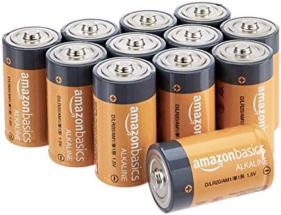 Амазон Основи 12-Пакет Д Ќелија Алкални Сите Намени Батерии, 1,5 Волти, 5-Годишен Рок На Траење