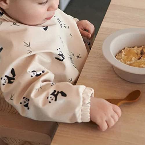 Доенчињата и малите детски комплементарни пешкири за храна бебе со долги ракави со покривка на обратно момче за крштевање облека за