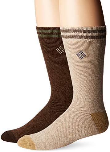 Колумбија Менс Средна Тежина Термички Обични Чорапи, 2-пакет