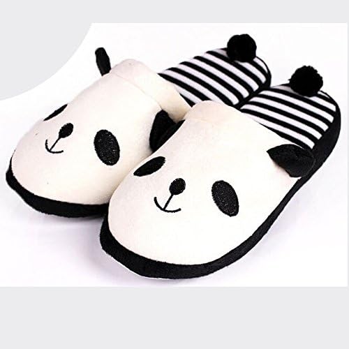 Папучи за жени летни панда чевли меки цртани филмови дома, со ленти од 40 влечки сандали со лак поддршка