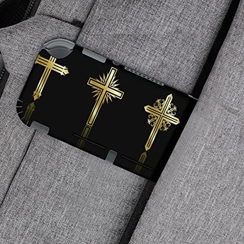 Налепници за верски вкрстени декорации ја покриваат заштитната плоча на кожата за Nintendo Switch