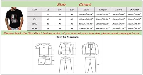 XXVR Машки патриотски кратки ракави маици, лето американско знаме за печатење на екипаж на екипаж на лето-лабава мода основни врвови