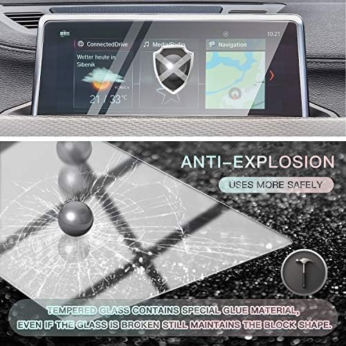 Cdefg Автомобил Екран Заштитник Центар Контрола Навигација Екран На Допир Заштитник за 2018 2019 2020 X2-F39 iDrive, Калено Стакло HD Висока Чувствителност