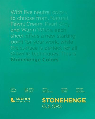 Легион Стоунхенџ со повеќебојни подлога, 11 x 14 инчи, 15 листови