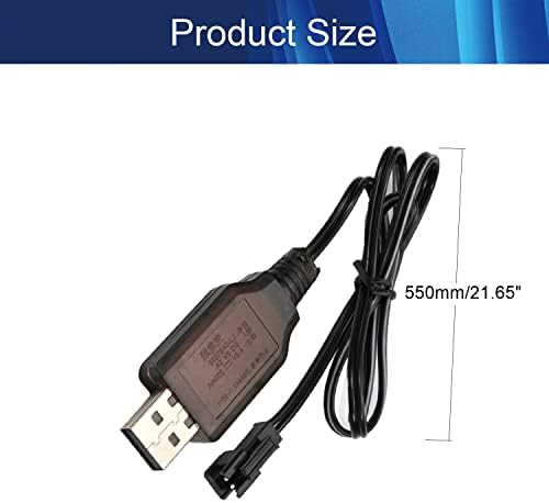 Јутагос См-2п Позитивен USB Кабел За Полнење 4.8 V 250mA USB Адаптер За Напојување Кабел За Полнач Со Приклучок За ПРИКЛУЧОК ЗА Rc Автомобил
