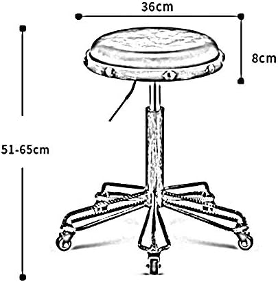 Ygqbgy тркалање вртливата салон за масажа столче столче прилагодлива нацрт -столче столче со тркала за маса за масажа салон за убавина фризерска