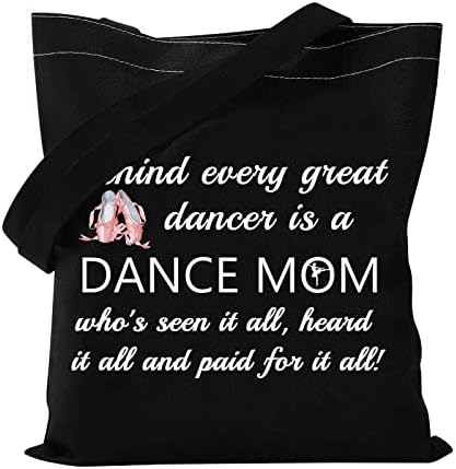 Вамсии танц мама тота торба благодарам подароци за наставници по танцување зад секоја одлична танчерка е танц мама рамената торба за