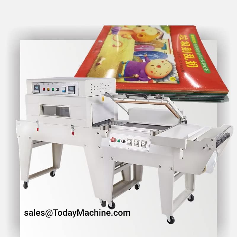 Полу-автоматска машина за пакување на завиткување на топлина/намалување на завиткување
