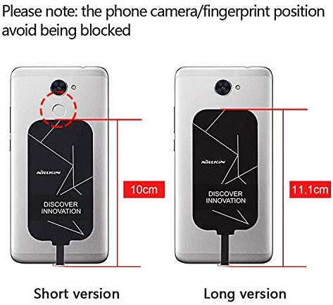 Нилкин Чи безжичен приемник на полнач - 0,16 см ултра тенка магија ознака безжичен приемник за полнење чип за Google Pixel 2XL, Galaxy A20, LG Stylo 4/5, Moto G7, OnePlus 6/6T/7 Pro и други телефони ?