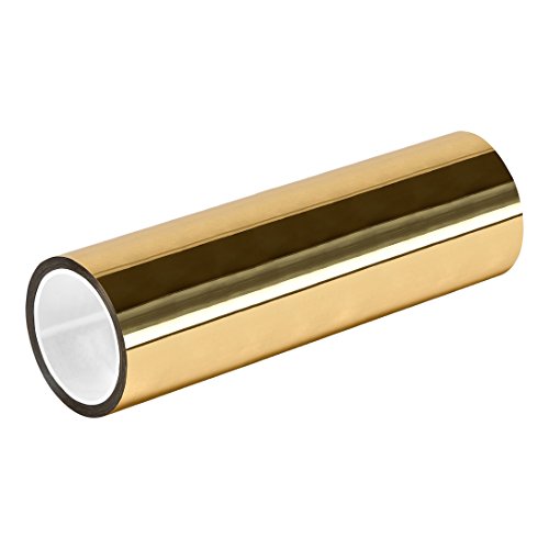 Tapecase TC830 10 x 72yd-злато злато метализирана полиестер/акрилна лепила за лепила, дебела 0,002, 72 г. Должина, 10 ширина, 1 ролна