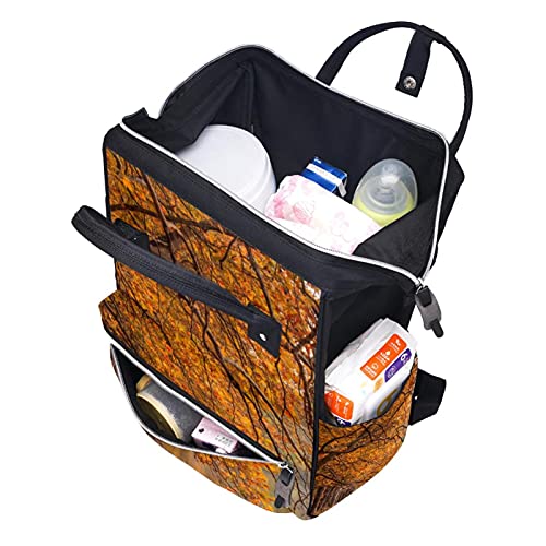 Дрвја Езеро Есенски Торби За Пелени Торби За Мумии Ранец Со Голем Капацитет Торба За Пелени За Нега На Бебиња