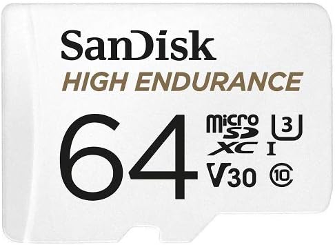 Sandisk Висока Издржливост 64GB MicroSD Мемориска Картичка За Nexar Паметни Камера Цртичка Работи СО NEXS1, Зрак, Про, NEXC1 Пакет Со Сѐ, Но