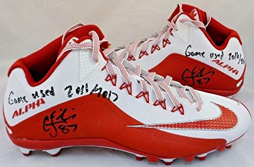 CJ Fiedorowicz Houston Texans Autographed Game Worn Cleats JSA Authentic 4 - NFL Autographed Game користена Cleats