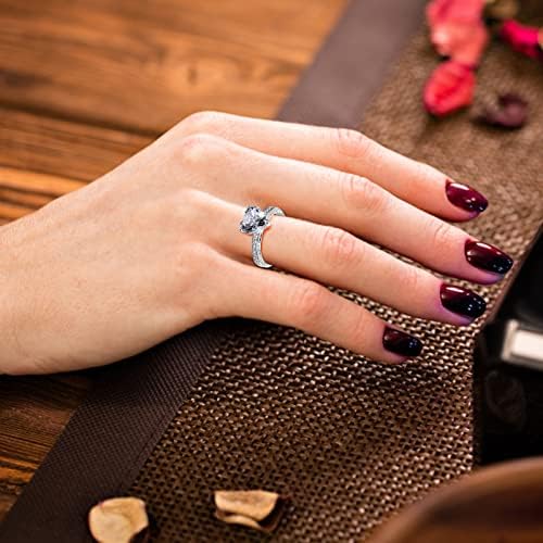 18К златни прстени мода женско heartубовно срце цирконија дијамантски прстен за венчавки за венчавки за мажи и женски подароци