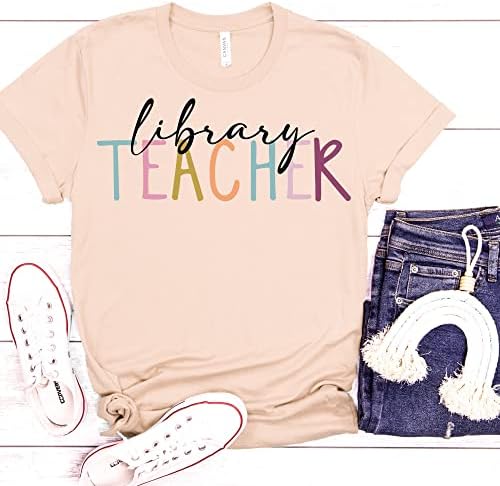 Учител на библиотека Минималистичка кошула за наставници, книжарница за читање на ентузијасти за роденденски подарок за благодарност од наставниците