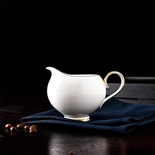 Ggebf 15 парчиња коска од кинески кафе сет бело злато порцелан чај сет напреден сад чаша керамичка кригла шеќер сад крема за чајно млеко