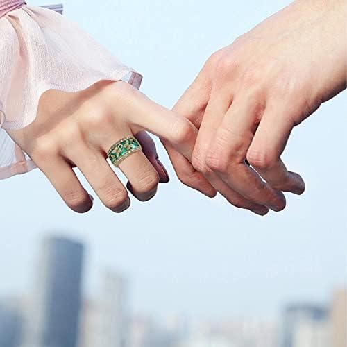 Ringенски ангажман ringsвони пеперутка цирконија што одговара на прстенот годишнини за роденденски накит подароци за жени девојки додатоци бохо