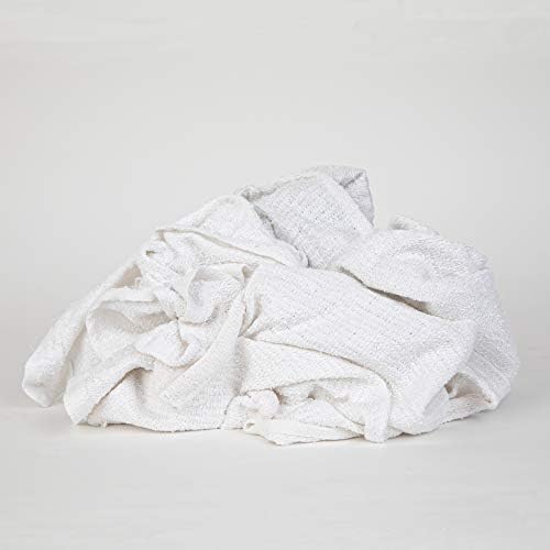 Аркрајт W68 Бели Тери Крпа Партали-Совршена Крпа За Чистење За Повеќекратна Употреба Тери Крпи За Дома, Гаража, Автомобилска Индустрија,