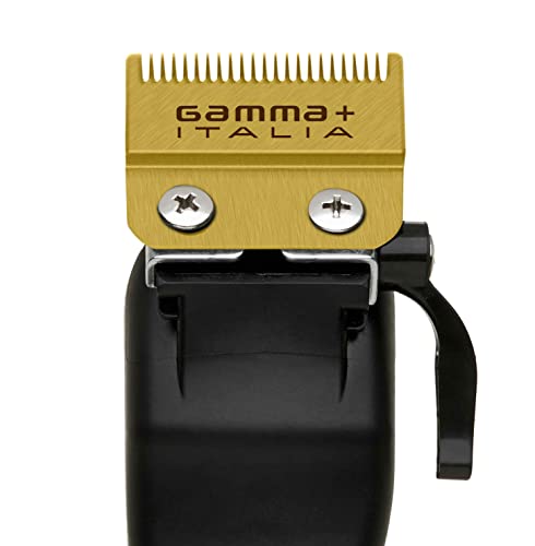 Гама+ Замена Фиксна Злато Титаниум Бледнеат Коса Машинка Сечилото Со Движење Злато Титаниум Тенок Заб Машина Во Собата