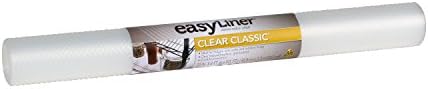 Патка бренд Clear Classic Easy Leger Sholf Leller, не-лепете, чиста, 24 инчи x 10 стапки и чиста класична лесна лагерна полица, не лепило, чиста,