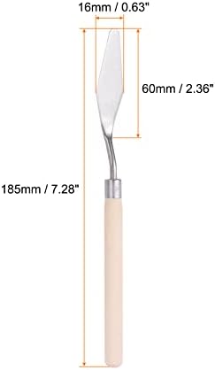 Нож со палета на Харфингтон од 16 мм ширина на ножеви Голема зашилена глава цврста дрва рачка од не'рѓосувачки челик мешање на палета за мешање