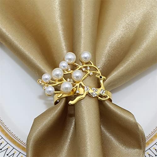 Yfqhdd салфетка прстен метална салфетка тока погодна за декорација на маса за забави за венчавки 24 парчиња