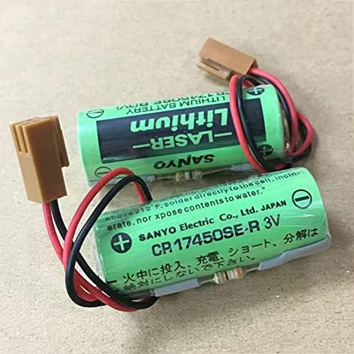 < 25-Пакет> CR17450SE-R Литиум Батерија 3V 2500mAh ЗА FANUC A98L-0031-0012 Cnc Систем Со Кафеава Приклучок