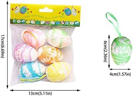 Велигденски јајца DIY насликани образец симулација јајца од празници за украсување на декорацијата за декорација на табела за настани