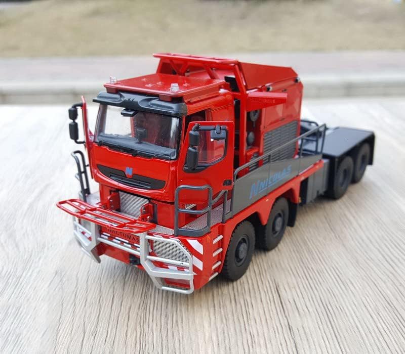 IMC Nicolas Tractomas Тешкиот камион црвен 1/50 Diecast камион претходно изграден модел