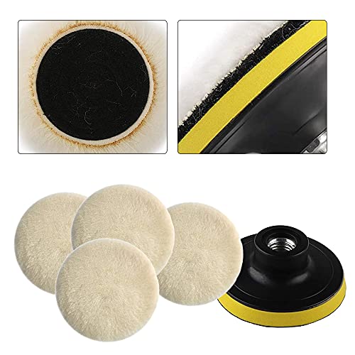 7 влочи за полирање на парчиња за полирање на меки волна тркала за полирање на тампони за тампони за восочување на тркала за тркала