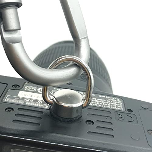 4PACK не'рѓосувачки челик камера Д прстен завртка за карабинер клип 1/4 -20 Камера за монтирање завртка за DSLR Брзо ослободување