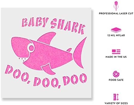 Бебе ајкула матрица - матрици за еднократно користење за сликање - создадете DIY бебе ајкула дома