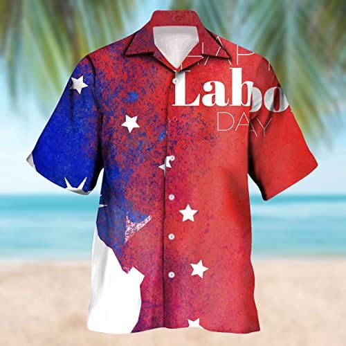 Bmisegm летни кошули за пливање за мажи мажи обични кратки ракави пролетно лето Турнидален врат 3Д печатени кошули мажи со големина