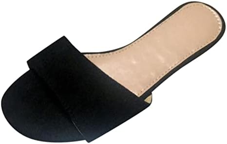 Xipcokm женски рамни влечки слајдови мода за дишење на апостолки каиш меки лесни сандали анти-лизгање на отворено влечење