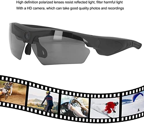 Зунате ХД 1080п Очила За Акциона Камера, Паметни Очила За Камера За Снимање Видео, Очила За Камера За Снимање За Возење Велосипед Возење