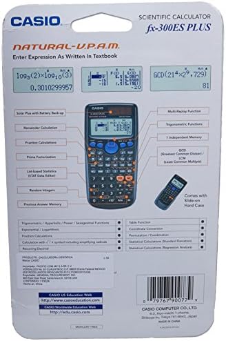Casio FX-300ES плус научен калкулатор, сина