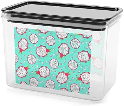 Пластична Кутија За Складирање Овошје Питахаја Контејнери За Складирање Храна Со Капаци Тегла Со Ориз Запечатена Кофа За Организација На Кујната