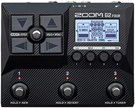 Zoom G2 Четири процесори за повеќекратни гитара, повеќеслојни IR's, AMP моделирање, 75+ вградени ефекти, looper, ритам, приемник, аудио интерфејс,