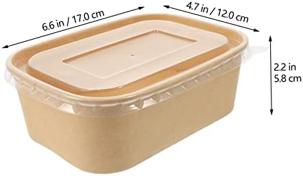 Исценети 10 комплети спакувани контејнери за кутија за ручек за овошје за еднократна употреба сервис за сервисирање сад за хартија за садови