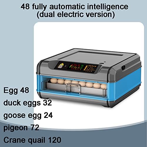Инкубатор За јајца Дигитален Инкубатор За Ведење Јајца 48 Јајца Од Пиле/Рептил Со Контрола На Температурата Идеална Живина Или Домашна Употреба