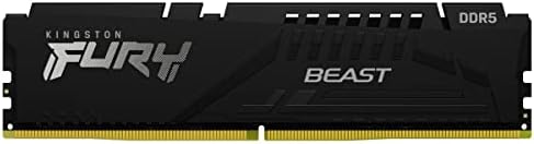 Кингстон Технологија Бес Ѕвер Црна 8GB 4800MT/s DDR5 CL38 XMP 3.0 Подготвени Компјутерска Меморија Еден Модул KF548C38BB-8