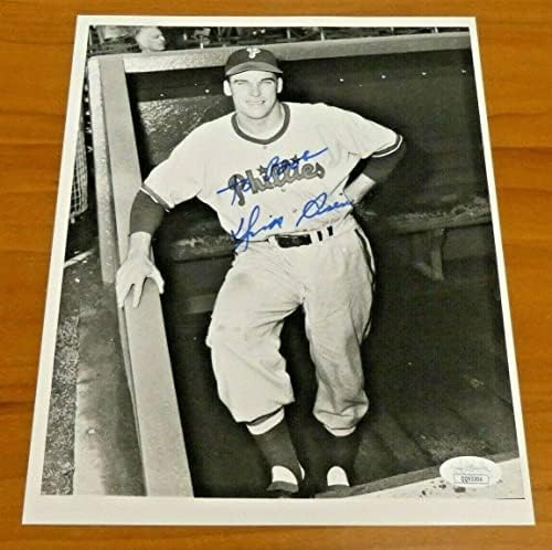 Дик Сислер потпиша гроздобер бејзбол 8x10 фотографија со JSA COA - Автограмирани фотографии од MLB