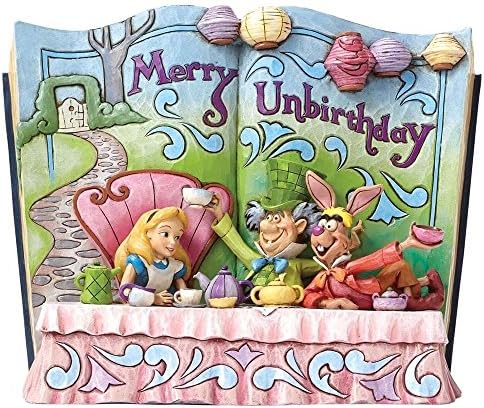 Enesco Jim Shore Disney Merry Unbirthday Alice in Wonderland Storybook Figurine 4049642