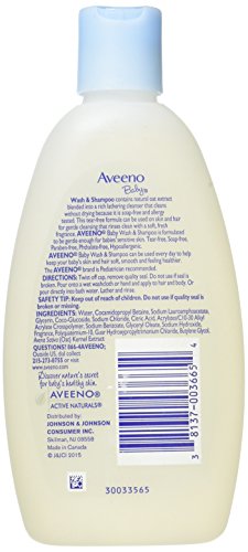 Aveeno Бебе миење и шампон, лесно миризлива, 8 унца од Авеено бебе