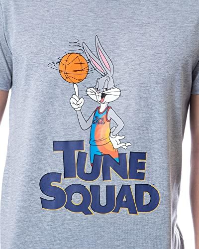 Интимо looney tunes Mens's Space Jam Movie Bugs Bunny Sleep Pajama Постави панталони за кошули