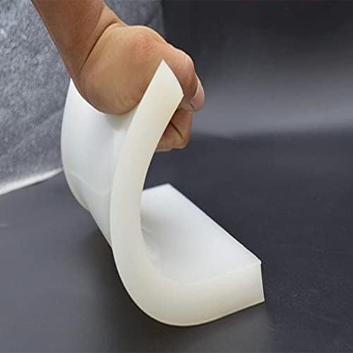 Заптивка за запечатување на плочата со бела силика гел, 100мм × 100мм- 300мм × 300мм силиконски лист подлога за гумен хардвер за шок-доказ