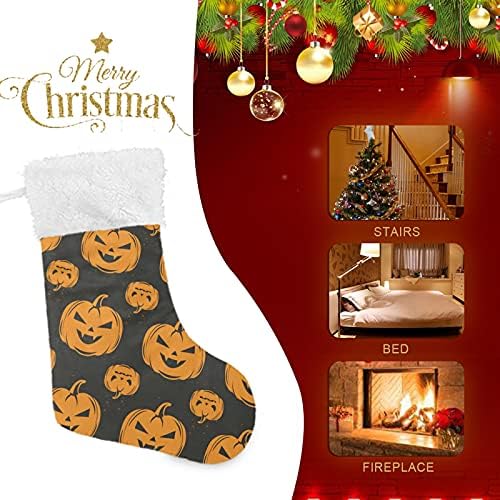 Застрашувачка тиква среќна чорапи за Ноќта на вештерките Големи Божиќни чорапи за детска соба за новогодишна соба камин виси чорапи чорапи