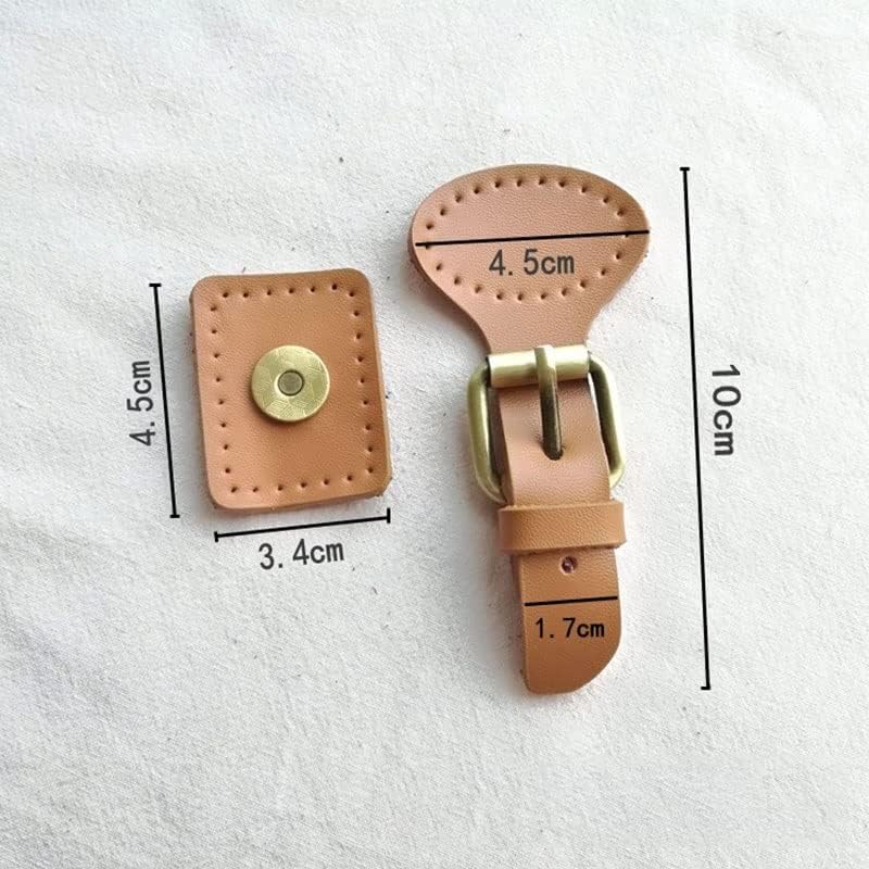 SDGH замена на кожени торби за заклучување на копчето за заклучување на копчето Snap Bakles Рачно изработена торба DIY затворач за торбички